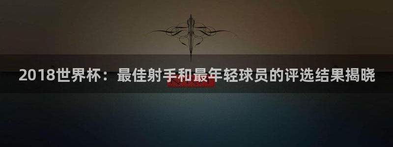 足球世预赛:2018世界杯:最佳射手和最年轻球员的评选结果揭晓